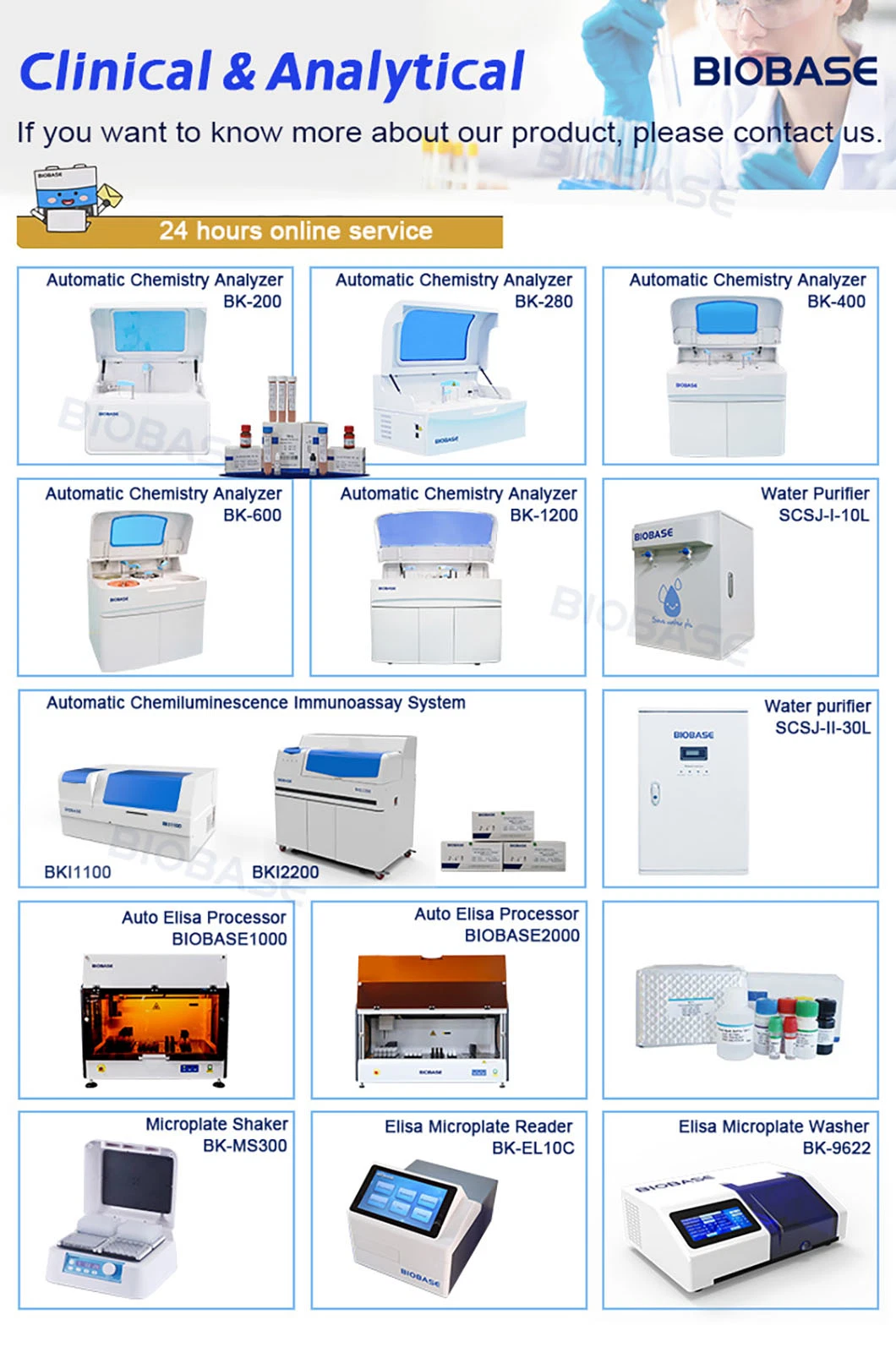 Biobase Pid Control LED Display Thermostatic Digital Water Bath